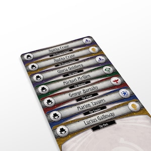 The Drowned City Named Investigator Sets - Arkham Horror Dividers - 7pcs