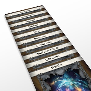 Cartes de rangement intercalaires Magic the Gathering - Lot de rehausseurs de sorcier - 10 pièces