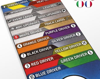 Racer Set - HEAT: Pedal to the Metal Dividers - 16pcs