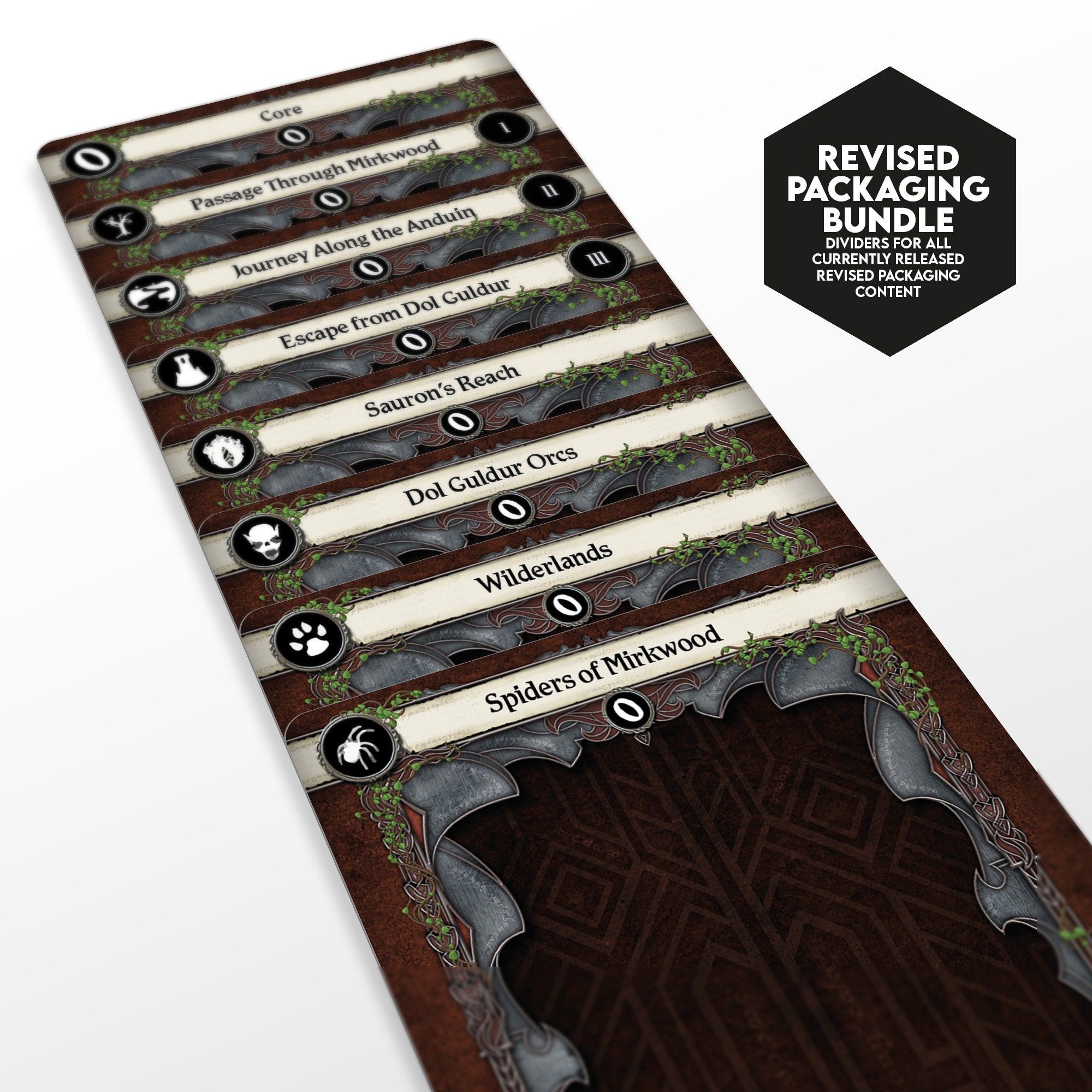 Revised Packaging Bundle - All Revised Content - Lord of the Rings LCG Dividers