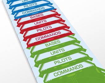 Gundam Card Game Organizer Cards - Mech Set - 24 Cards for Organizing Gundam Trading Card Game Dividers