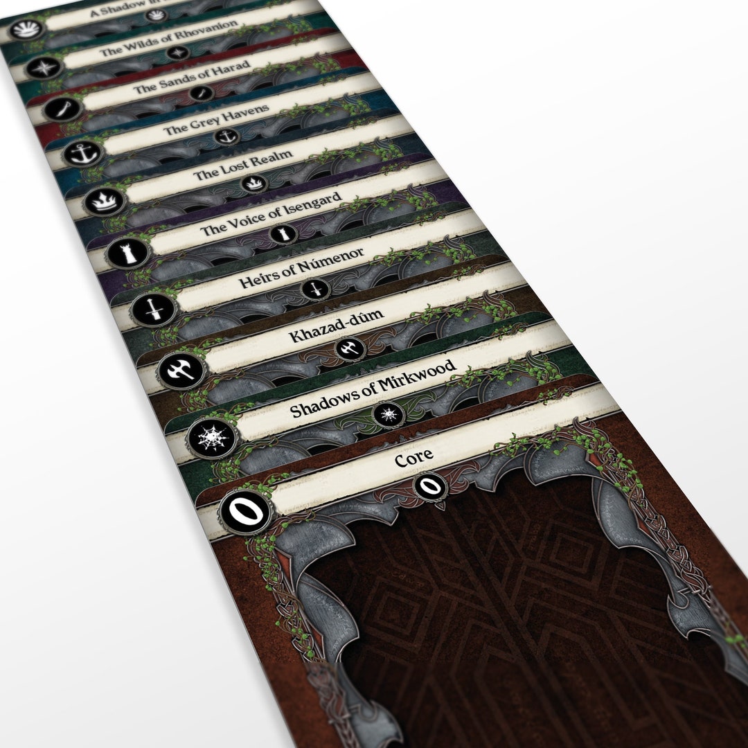 Adventurer Set all Campaign Cycles Lord of the Rings LCG Dividers Etsy