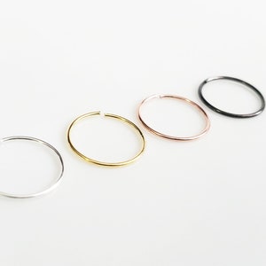 Nose Ring, Nose Hoop Ring, Nose Hoop Piercing Ring, Nose Ring Hoop Gold, Cartilage piercing, Septum piercing, Nose Piercing Jewelry