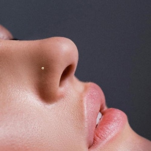 Tiny 1mm Ball Nose Stud, 925 Sterling Silver Nose Stud, Nose Piercing Stud, Dainty Nose Stud, Silver Nose Stud, Tiny Silver Nose Stud, Gold