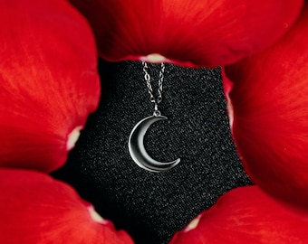 Moon Necklace, Crescent Moon Necklace, Silver Moon Necklace, Silver Crescent Moon, Gold Crescent Moon Necklace, Ramadan Necklace