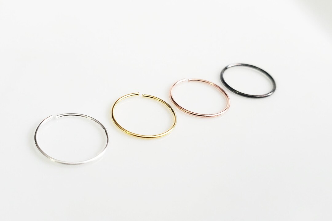 Nose Ring, Nose Hoop Ring, Nose Hoop Piercing Ring, Nose Ring Hoop Gold
