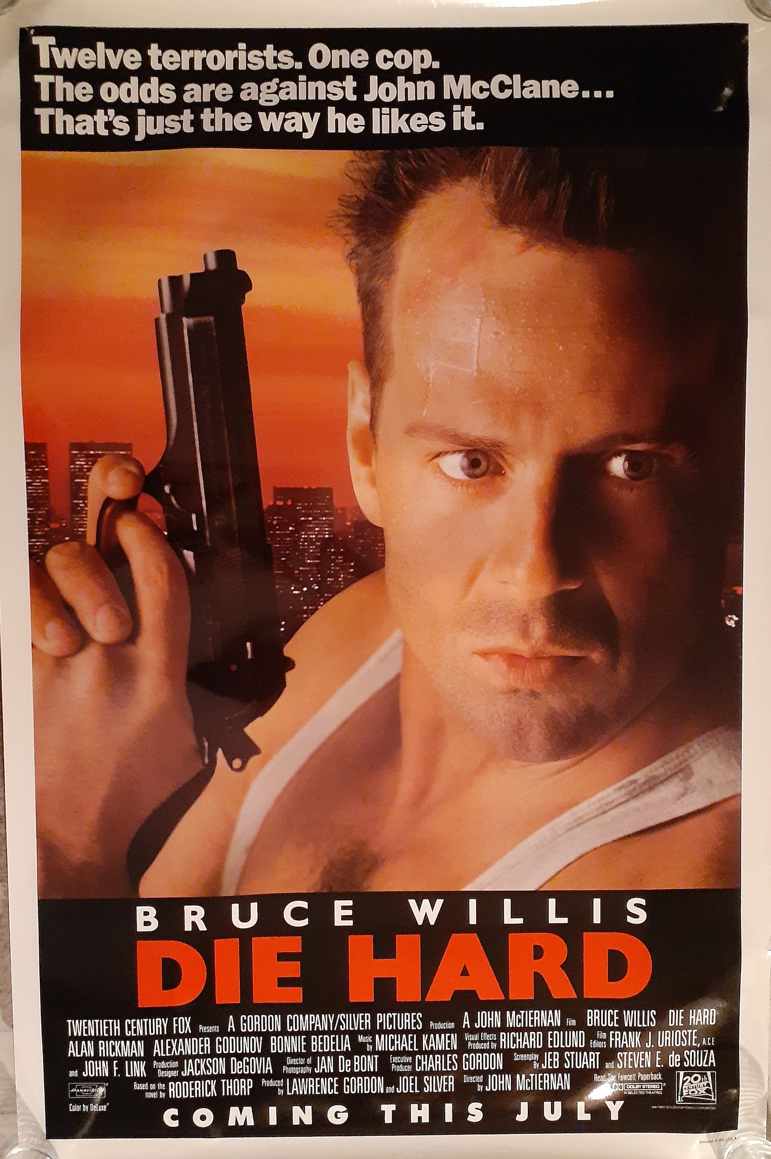 DIE HARD ORIGINAL Movie Poster 1988 Rolled Directly From - Etsy
