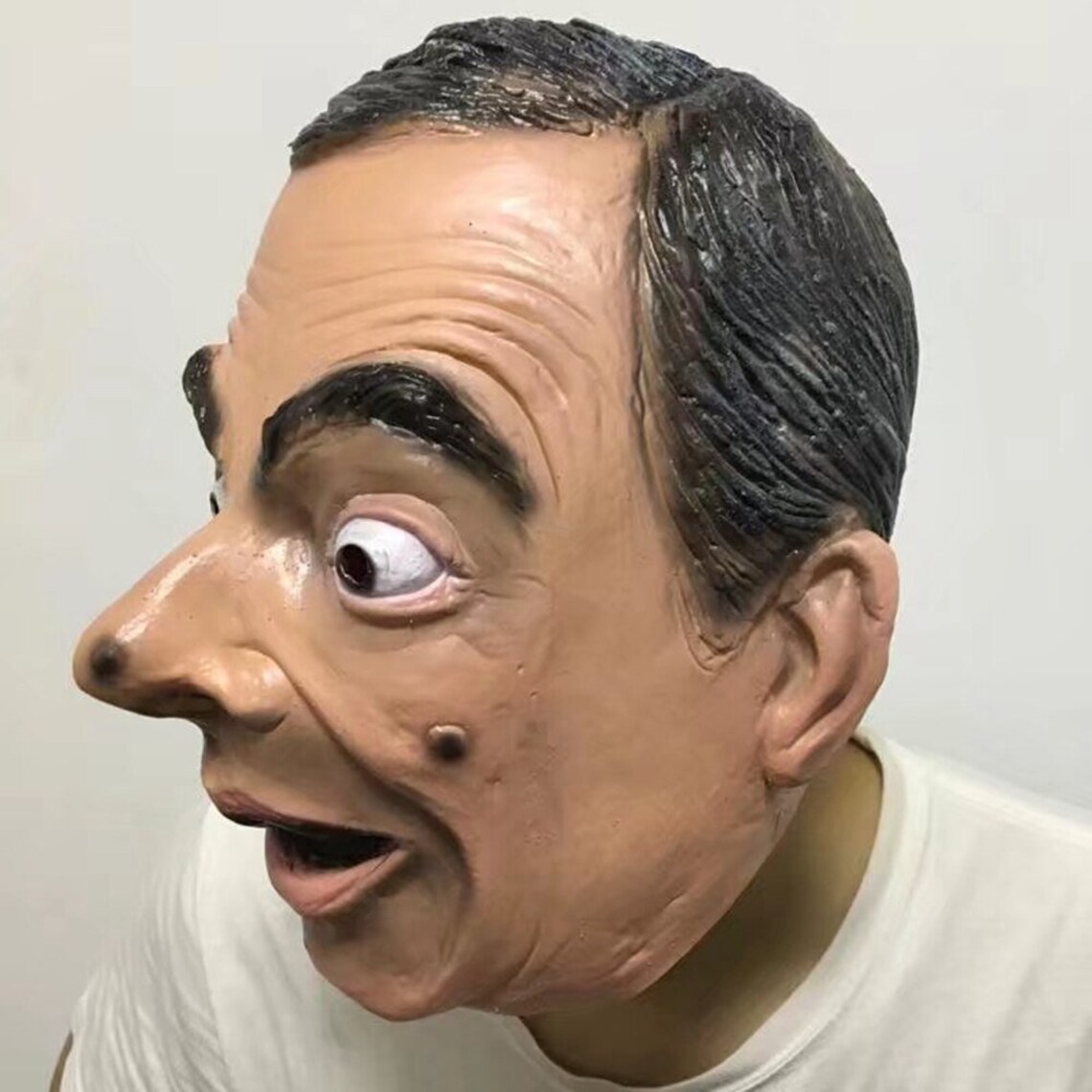 Cosmask Halloween Realistic Mr Bean Latex Mask Full Head Human | Etsy