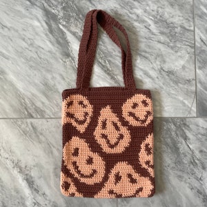 SMILEY BAG PATTERN pdf only crochet pattern image 7