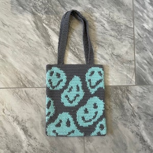 SMILEY BAG PATTERN pdf only crochet pattern image 6