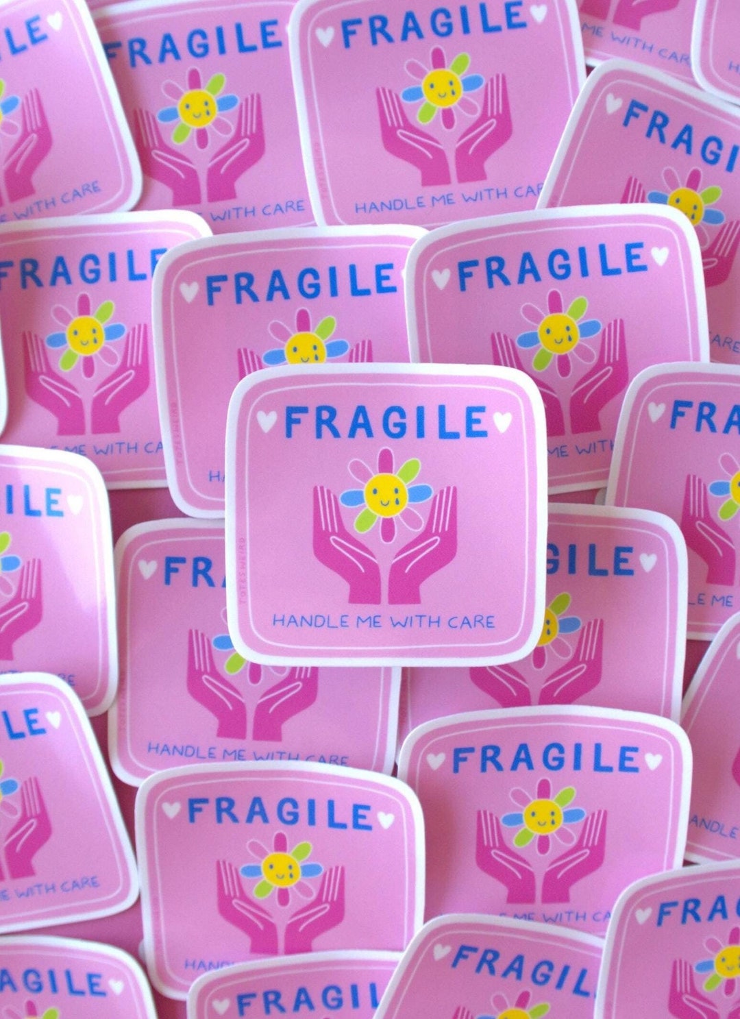 Fragile, Handle With Care Sticker for Scrapbooking, Journaling, Laptop ...