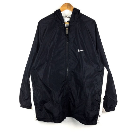 nike black white windbreaker