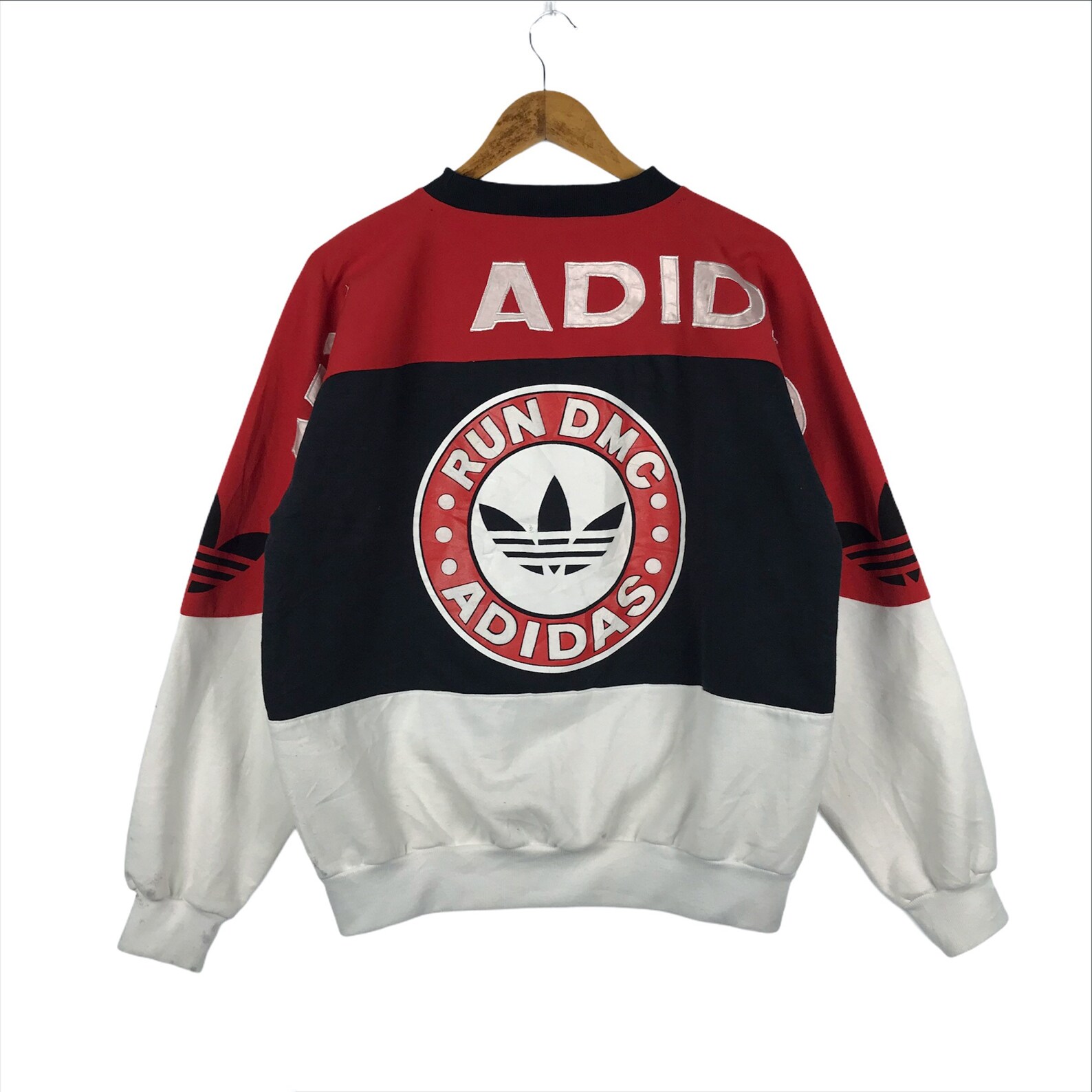 Super RARE Vintage 80s Adidas Run Dmc Sweatshirt Jumper | Etsy