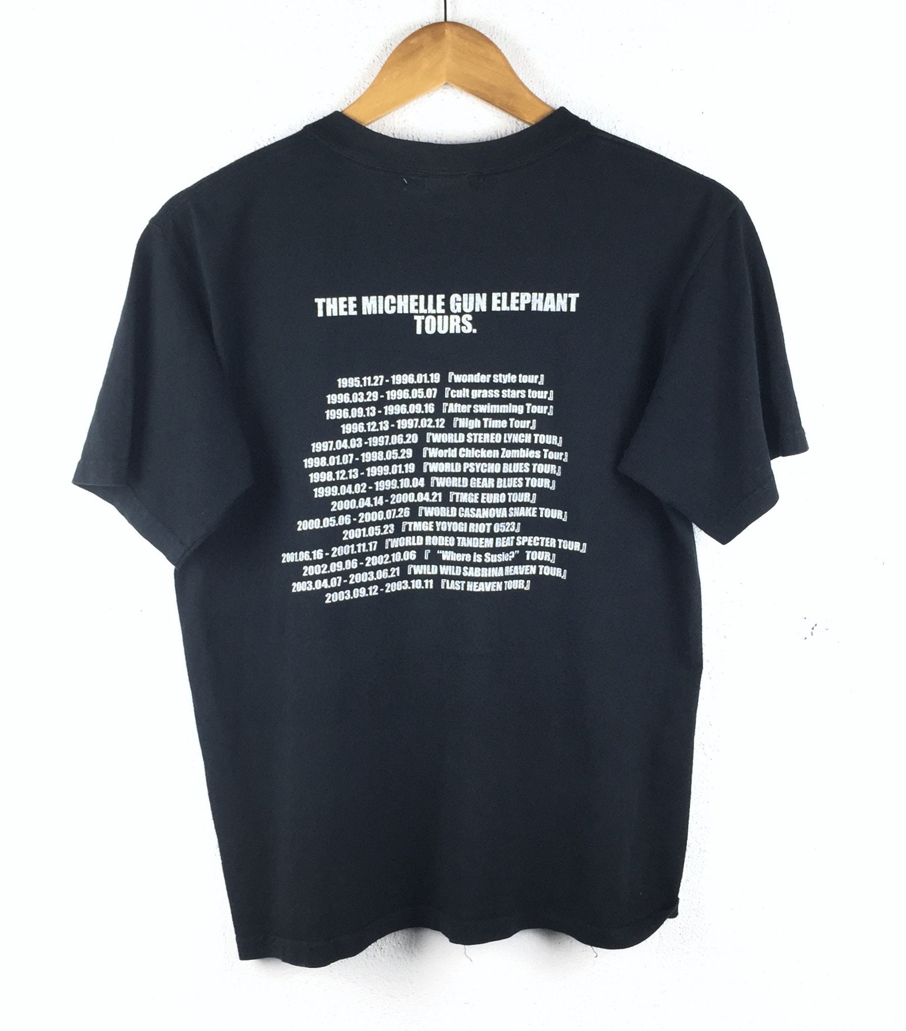 Japanese band TMGE Thee Michelle Gun Elephant Tee Shirt Small Size