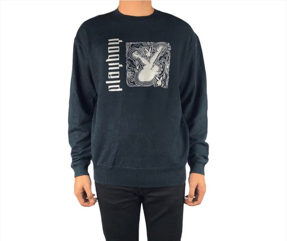 Vintage Playboy Sweatshirt Big Logo Sweatshirt Lar
