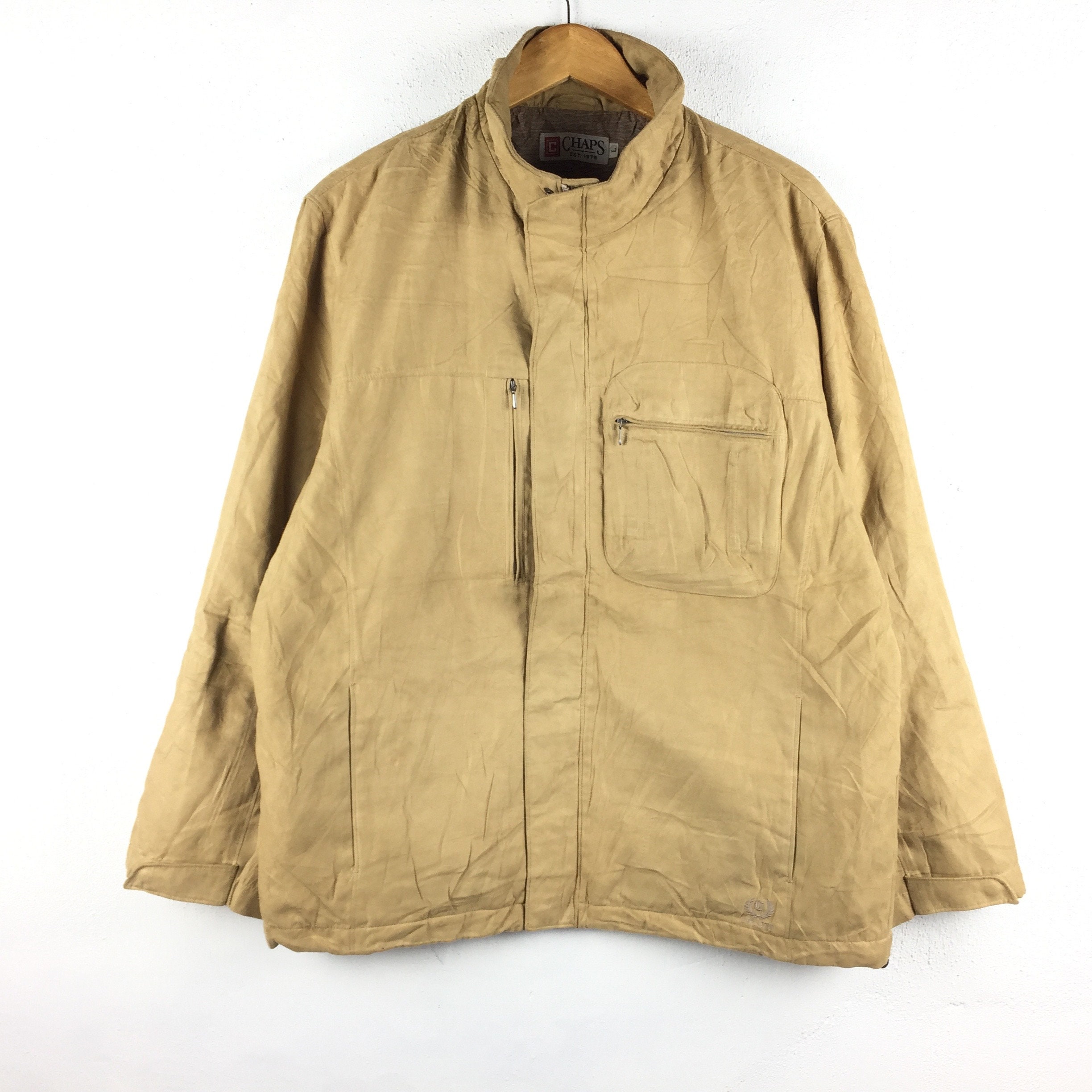 RARE Vintage 90s Chaps Ralph Lauren Big Logo Jacket / Coat | Etsy