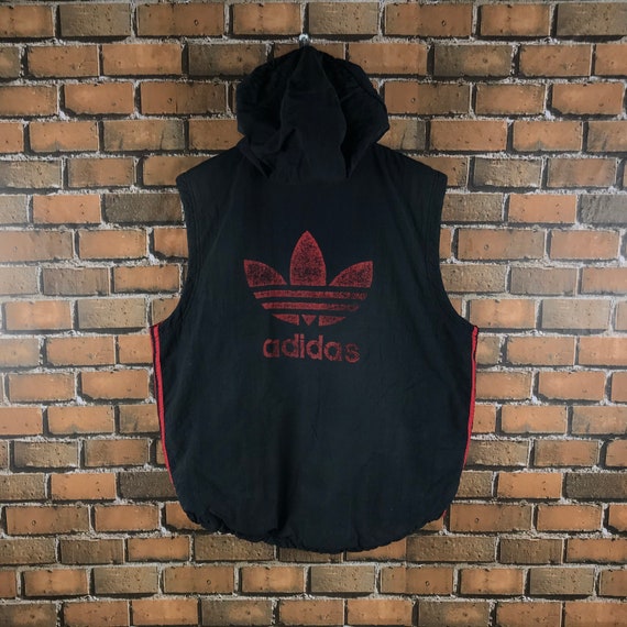 Vintage Adidas Jacket Adidas Sleeveless Jacket/ Adidas Trainer Jacket / Adidas Team Pullover Rap Tees Hip Hop Swag Block Color Vintage 90s