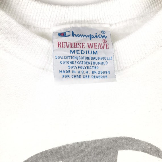 Vintage Champion Sweatshirt Medium Size Big Logo Pullover Crewneck Shirt Hip Hop Swag Champion Reverse Weave Retro 90s Etsy UK