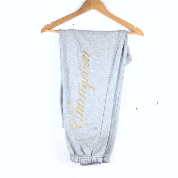 Vintage Champion Pants / Champion Gold Logo / Cha