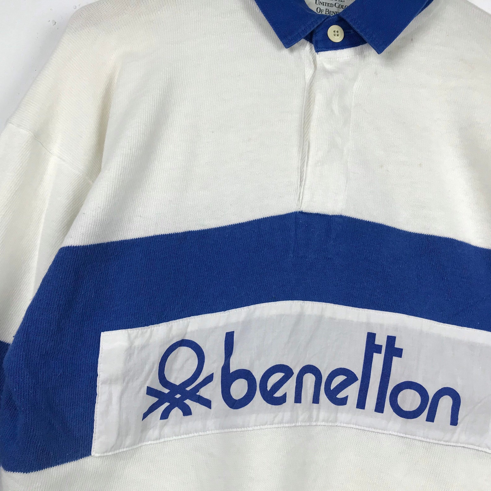 RARE Vintage Benetton Rugby Shirt Vintage 80s Benetton Made | Etsy