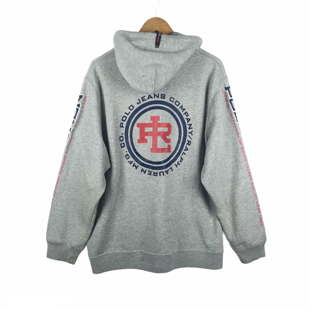 RARE Vintage 90s Polo USA by Ralph Lauren Big Logo Hoodie Polo Jeans ...