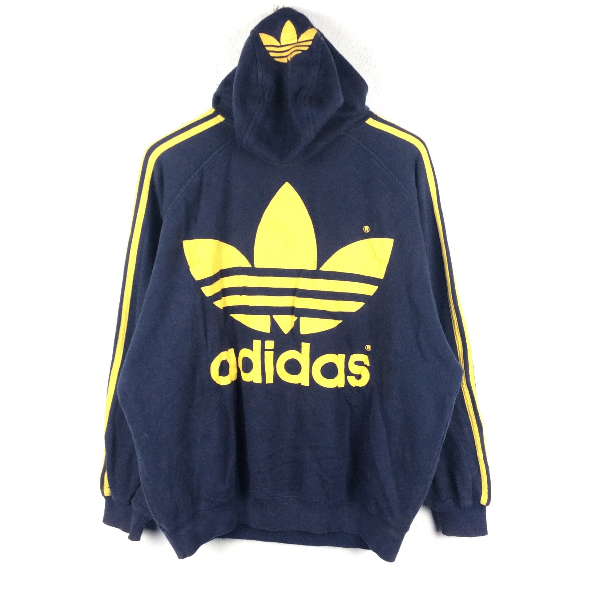 Adidas trefoil hoodie yellow hotsell