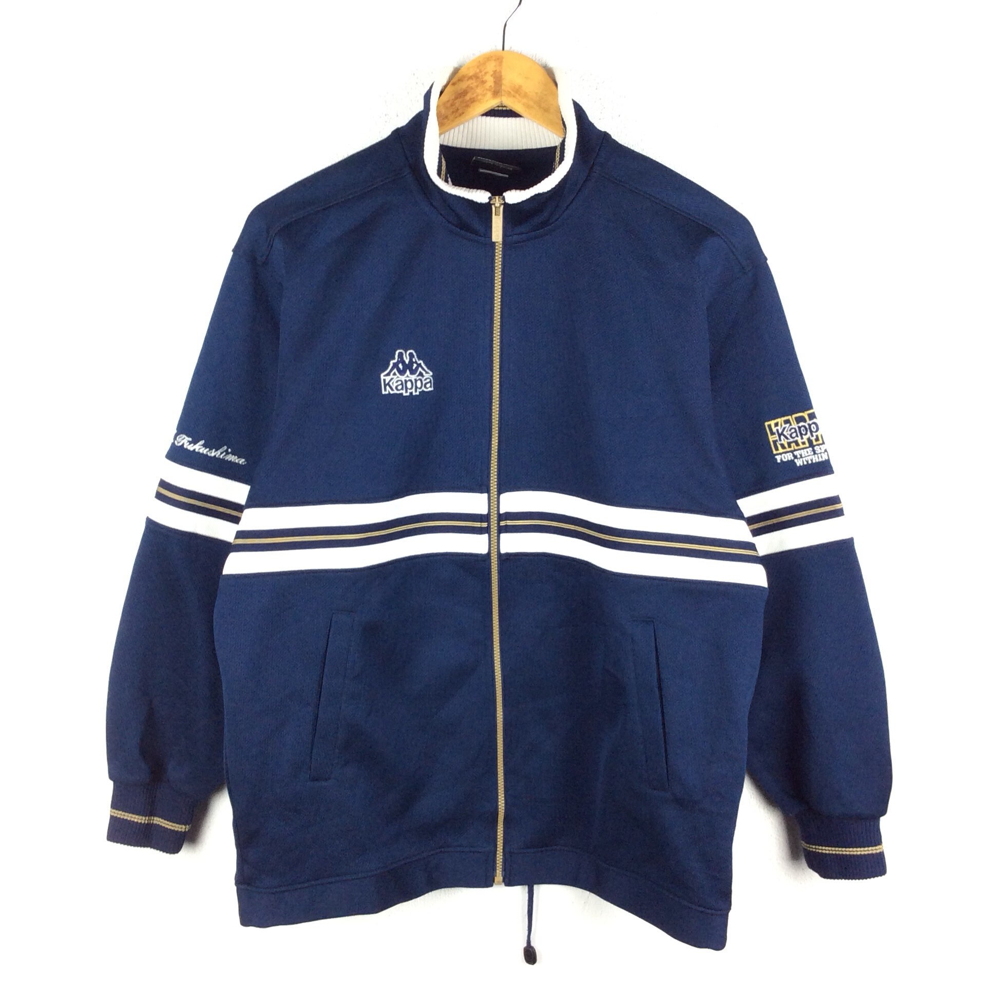 Vintage Kappa Trainer Jacket Dark Blue 
