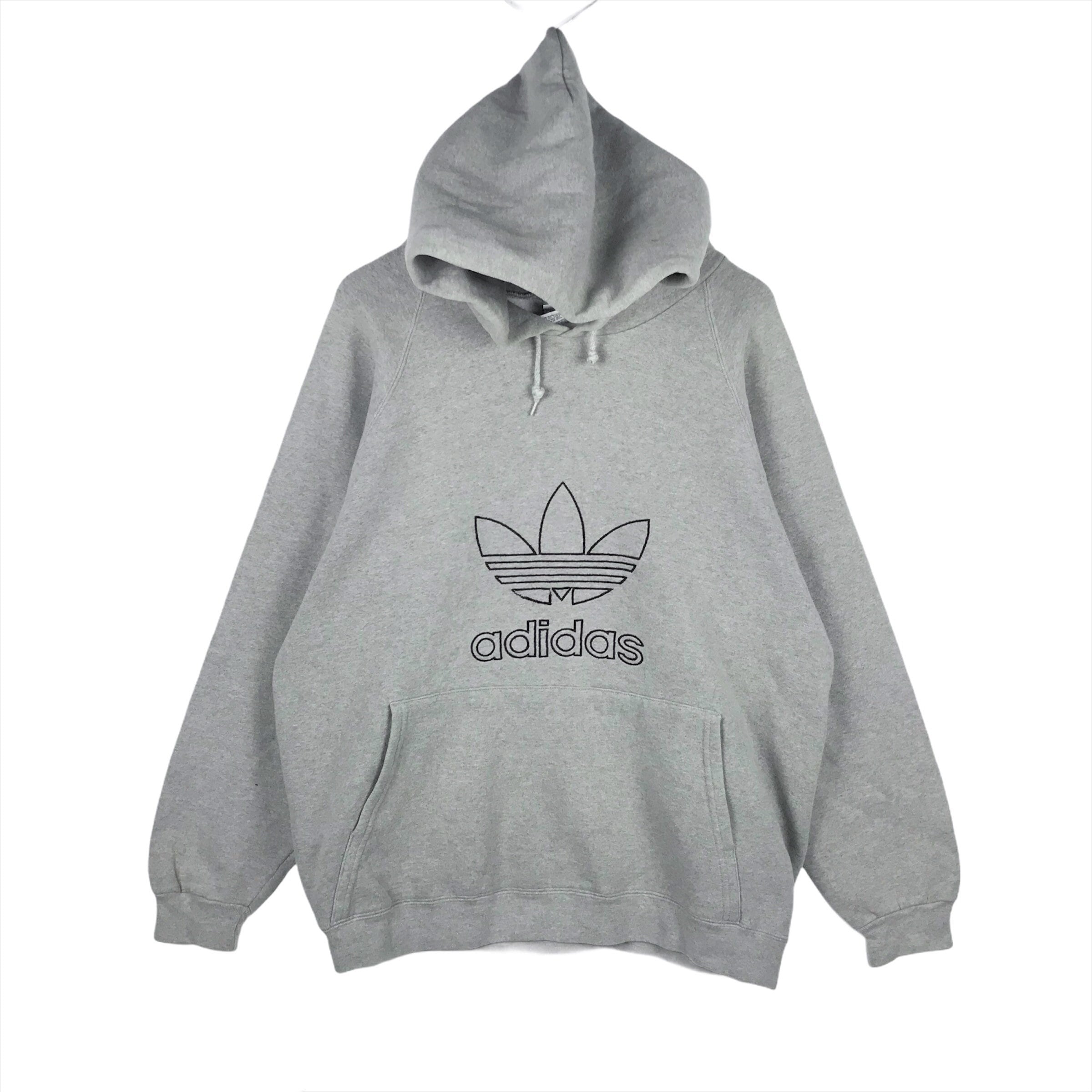 Adidas trefoil sleeve hoodie best sale