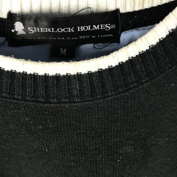 Vintage 90s Sherlock Holmes Sweatshirt / Detectiv… - image 3