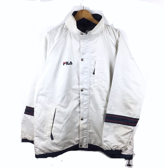 white fila windbreaker