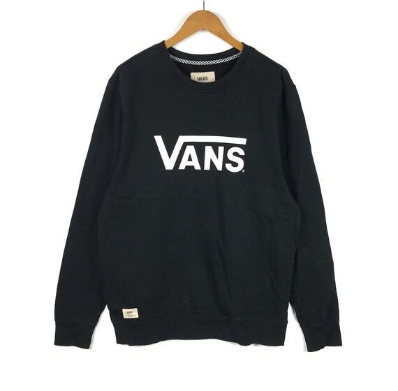 Vintage 90s Vans Sweatshirt Skateboard Rare Wheel… - image 1