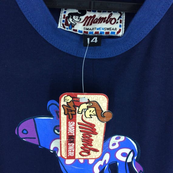 RARE!! Vintage 90s Mambo Shirt Mambo Smart Mens W… - image 6