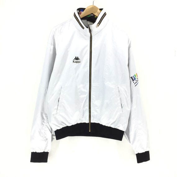 white kappa windbreaker