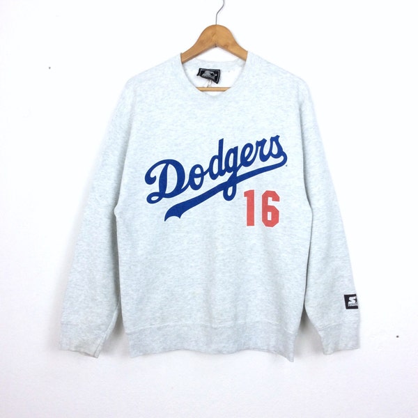 Vintage 1995 Starter Dodgers Nomo 16 Sweatshirt / Starter Jacket / MLB / Retro Fashion Rap Tees Hip Hop Swag