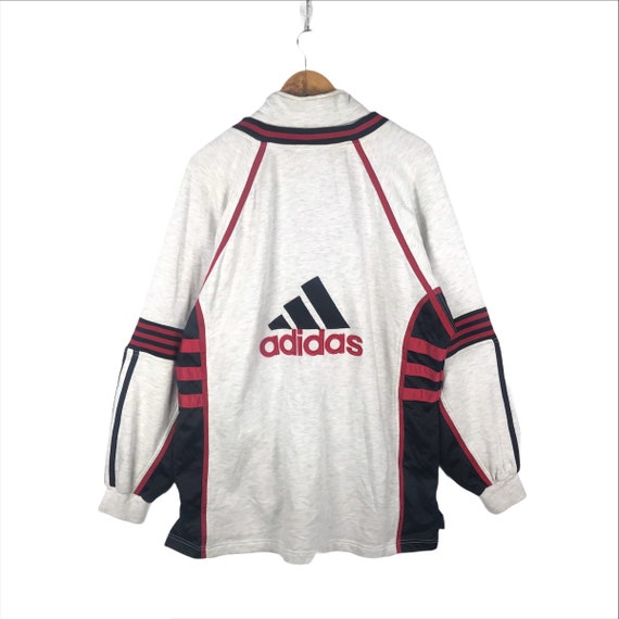 red white and blue adidas windbreaker