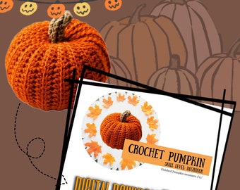 CHROCHET PUMPKIN, Pumpkin, Amigurumi, Digital Download