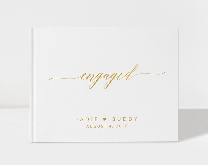 Engagement Party Guest Book, Engagement Guestbook, Guest Book
