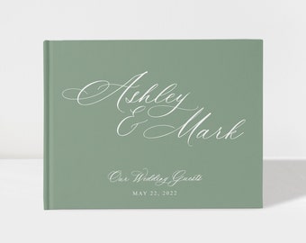 Wedding Guest Book Sage, Photo Guest Book Wedding, Colour Choices Available, SKU: A037