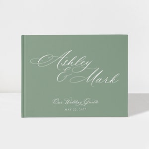 Wedding Guest Book Sage, Photo Guest Book Wedding, Colour Choices Available, SKU: A037