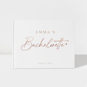 Personalized Bachelorette Party Photo Scrapbook, Custom Keepsake Book Bride, Girls Trip Guest Book