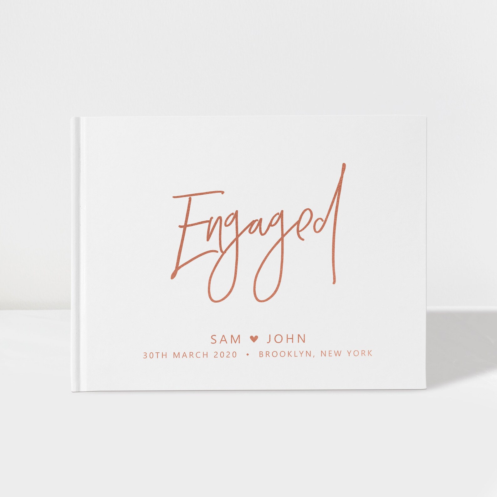 Engagement Guest Book Engagement Guestbook Guest Book Etsy