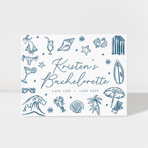 Last Toast on the Coast Bachelorette Trip Memory Scrapbook, Custom Gift for the Bride