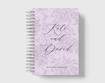 French Toile Wedding Planning Book, Romantic Custom Bridal Journal, Engagement Keepsake Organizer | 6 x 9 inches | A090