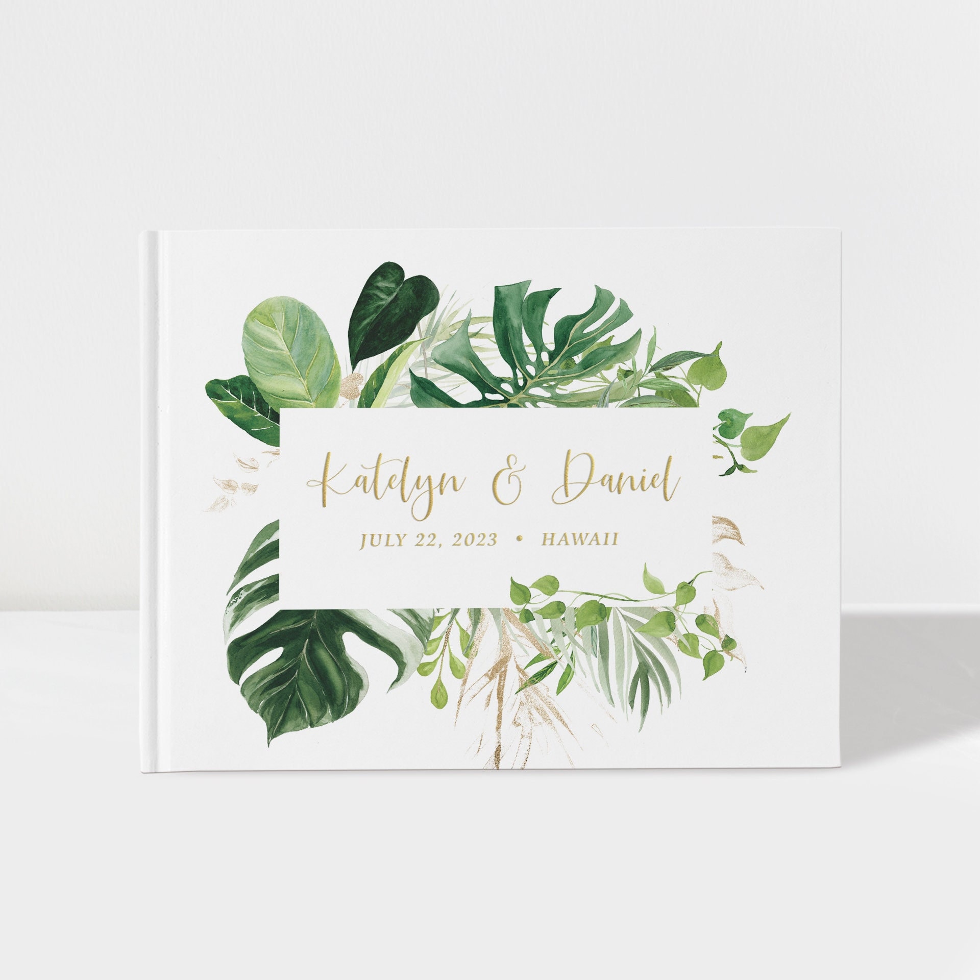 Livre D'or De Mariage Thème Plage – Livre Invités En Bois (neuf)