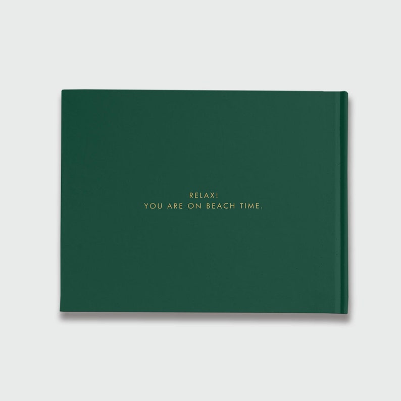 Airbnb Guest Book Holiday Home Guest Sign In Book Emerald and Gold Foil 50 Sheets of Paper Color Choices Available Design: BNB012 image 4