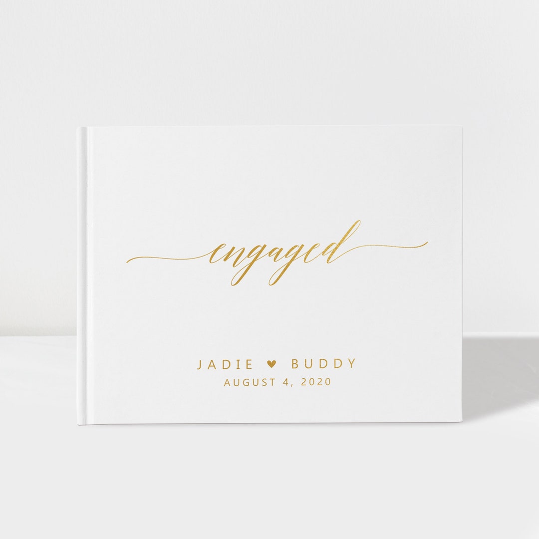 Engagement Party Guest Book Engagement Guestbook Guest Book Etsy