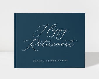 Custom Farewell Party Guest Book, Happy Retirement Sign In Album, Office Goodbye Keepsake