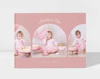 Custom Birthday Celebration Scrapbook with Photos, Personalized Milestone Party Guest Book Keepsake Album