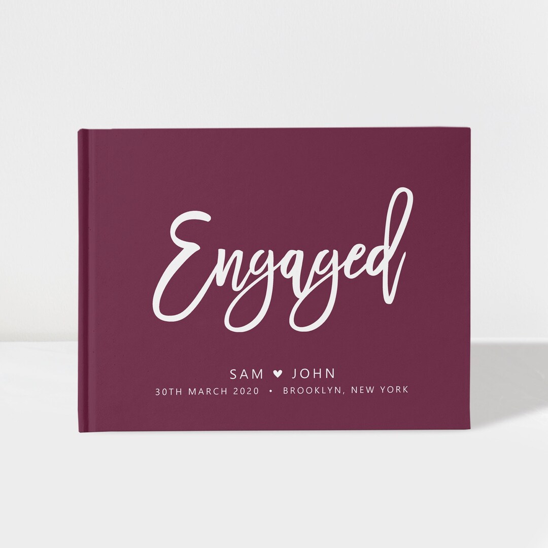 Engagement Party Guest Book Engagement Guestbook Guest Book Etsy New