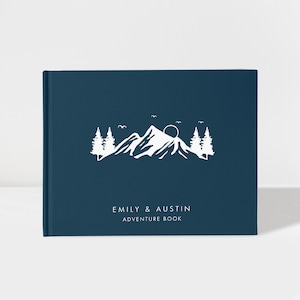 Libro de aventuras personalizado de tapa dura, álbum de recortes de viajes de montaña, álbum de recuerdos de senderismo al aire libre